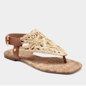 NIB Aerosoles Carina. Natural vegan raffia 7M